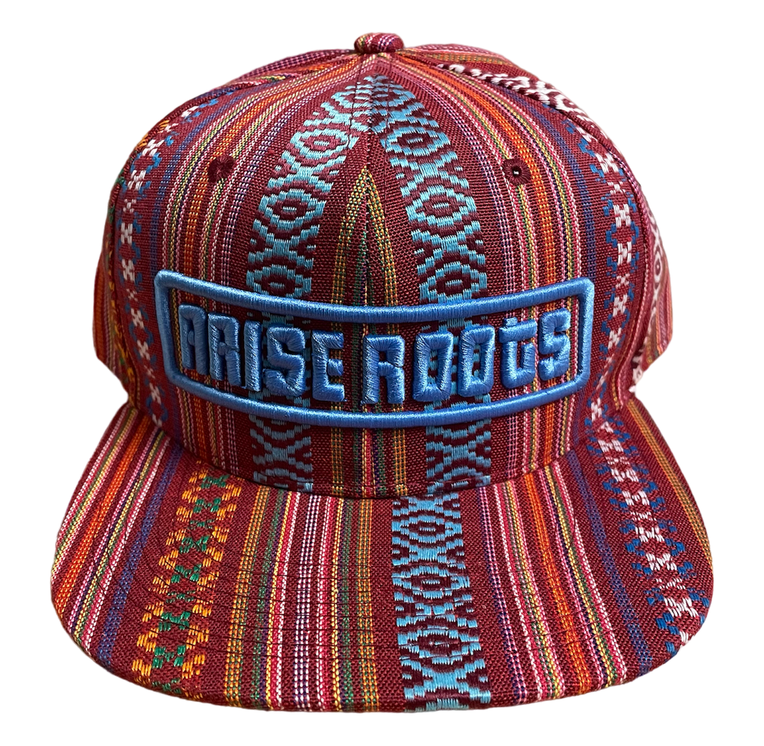 Mexican Blanket Snapback - Red w/ Blue Logo