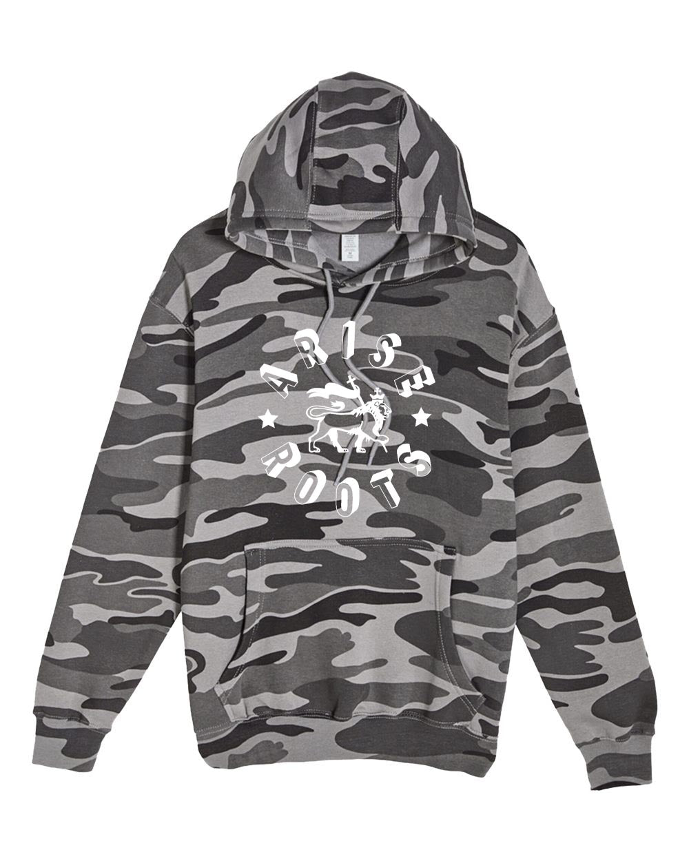 Lion Hoodie - Grey Camo