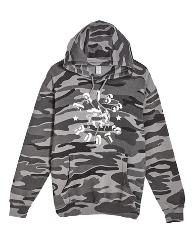 Lion Hoodie - Grey Camo